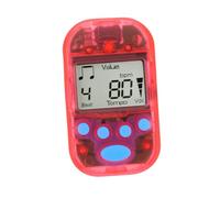 Toyvian Mini Digital Metronome for Guitar Piano Violin, Portable Electronic Beat Metronome Red Case, Compact 11.8cm X 7.8cm X 2.5cm for Music Practice