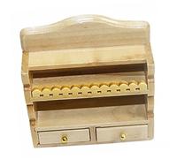 Toyvian Mini Dollhouse Wall Cabinet Furniture Model DIY Miniature Storage Shelf for Dollhouse Accessories Creative Role Play for Enhances Imagination and Hand Eye Coordination