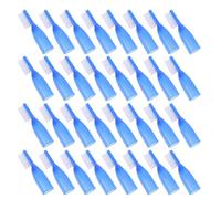 Toyvian Mini Finger Toothbrush and Rounded Short Handle 50pcs Portable for Adults with Soft Bristles Featuring Enhanced Safety Design and Nonslip Grip for Institutional Use and Travel