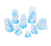 Toyvian Mini Floeberg Figurines 8 Pieces Resin Iceberg Models for Micro Landscape and Aquarium Decoration Desktop and Tabletop Accessories