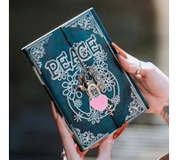 Toyvian Mini Heart Shaped Padlock Vintage Style Lightweight Alloy and Plastic 24pcs with Keys Security Padlock for Diary Books and Handbags for Personal Storage and Travel