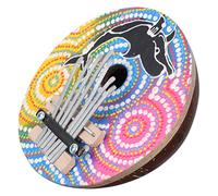 Toyvian Mini Kalimba 7 Keys Thumb Piano Finger Piano Instrument with Metal Keys Lightweight Accurate Tone for Beginners Music Lovers Random Color Random Style