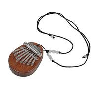 Toyvian Mini Kalimba Thumb Piano Necklace Portable Finger Instrument for Beginners Unique Musical Music Lovers Christmas and Birthday Present
