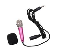 Toyvian Mini Microphone Wireless Portable Speaker k Song Artifact for Mobile Phone and Pc, Light Rose Mini Mic for Home Karaoke and Party Use Random Color