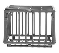 Toyvian Mini Plastic Pet Cage Model, 2pcs 1:12 Scale Dollhouse Miniature Animal Crate Decorative Tiny Vet Clinic Tool for Diy Craft Doll House Yard Room Display Decor