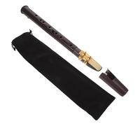 Toyvian Mini Pocket Saxophone 8-Hole Woodwind Instrument Kit with Reeds Mouthpiece and Carrying Case, Portable Coffee-Colored Sax for Beginners and Music Lovers Practice and Parties