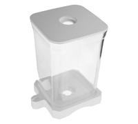 Toyvian Mini Portable Plastic Fish Tank with Panoramic View and Low Maintenance Design, Compact Desktop Aquarium Suitable for Goldfish and Shrimp on Office Desk Or Tabletop Display