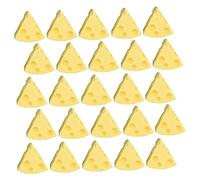 Toyvian Mini resin cheese 100pcs miniature artificial cheese model for DIY crafts phone case resin accessories