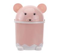Toyvian Mini Waste Bin Desktop Wastebasket with Lid 7.48 X 4.72 X 1.97 in Table Garbage can for Office Car and Home Clamshell Desk Bin Space Saving Organizer