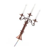 Toyvian Miniature Candle Light Decor Warm Light for Houses DIY Fairy Garden and Room Decoration for Birthdays Parties and Christmas Compact Design for Cozy