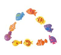 Toyvian Miniature Fish Figurines for Garden and Yard Long Serving Life for Yard and Garden Random Color 10pcs Plastic Fish Tank Ornament Decorative Marine Animal Figurine with Realistic
