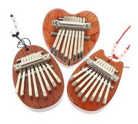 Toyvian Miniature Key Thumb Piano Wooden Kalimba Piano Portable Musical Instrument for Boys and Girls Learning Mini Kalimba Random Color