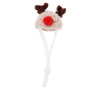 Toyvian Miniature Knitted Hamster Hat Small Woolen Yarn Cap Pet Photo Prop Halloween Costume Accessory for Small Animals