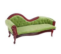 Toyvian Miniature Lounge Sofa Model 1 12 Scale Dollhouse Furniture Victorian Style Mini Sofa Decor Small Doll Couch Ornament