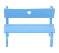 Toyvian Miniature Park Bench Model for Dollhouse Durable Micro Landscape Furniture Easy to Clean Mini Bench for DIY Decor and Creative Micro Landscape Projects