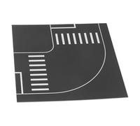 Toyvian Miniature Toy Creative DIY Traffic Signs and Street Layouts for Boy Girl Educational for Traffic Learning and Imaginative Scene Building