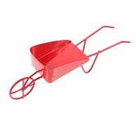 Toyvian Miniature Vintage Iron Wheelbarrow for Dolls Mini Barrow Prop with Sturdy Resistant Metal Construction Unique Shape and Delicate Color for Micro Garden and Photography Decor