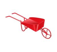 Toyvian Miniature Vintage Metal Wheelbarrow for Dollhouse Detailed Craftsmanship Tiny Shopping Cart Accessory Multifunctional Doll Play Decor