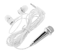 Toyvian Miniature Wired Condenser Microphone for Karaoke and Recording, Portable Small Phone Mic with Cable, Professional Mini Cellphone Vocal Mic for Mobile and Tablet Use