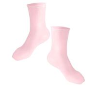 Toyvian Moisturizing Socks for Dry Feet Pink Silicone Gel Socks with Honeycomb Cushion Size L 40-44 Providing Foot Protection and Comfort for Settings Including Office and Travel