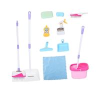 Toyvian Montessori Learning Toys Boys and Girls Pretend Play Cleaning Tools Set Boy Girl's Cleaning Supplies Kit for