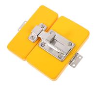 Toyvian Montessori Wooden Busy Board Door Latch Accessory Yellow DIY Part for Fine Motor Skills Development Sensory