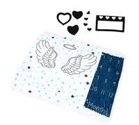 Toyvian Monthly Photo Blanket Souvenir Blanket Keepsake Milestone Mat Newborn Photography Props Shower Soft Flannel Material Shower Photography Prop