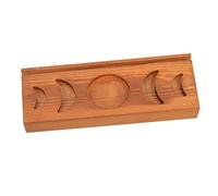 Toyvian Moon Phase Tarot Card Stand Wooden Holder Multi-function Tarot Display Bracket Decorative Altar Stand