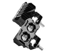 Toyvian Motorcycle Driving Light Ip68 Waterproof, 30w LED Front Headlamp with High and Low Beams Aluminum Alloy Spotlight Easy Replacement and Reliable for Electric Bikes and Motorcycles