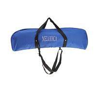 Toyvian Mouth Organ Bag Key Melodica Thickened Material Expanding Folder Handle Design for Music Practice and Storage