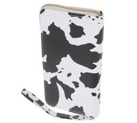 Toyvian Multi Compartment Wallet Cow Print Woven Clutch Bag for Lady Party Bag Stylish Versatile Fashion Wallet