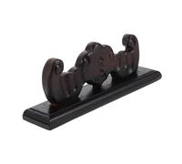 Toyvian Multifunctional Tabletop Organizer with Artistic Relief Craftsmanship Securely Holds Two Flutes for Enhanced Music Practice and Elegant Showcase