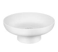 Toyvian Multifunctional White Fruit Stand with Draining Basket and Dessert Display Bowl for Kitchen Counter, Wedding Snack Holder and Dried Fruit Storage