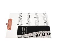 Toyvian Music Folder for Piano Acrylic Choral Binder for Conductors and Choir Fitted Sheet Binder for Musicians Multipurpose Note Holder Pad Storage and Organization