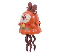 Toyvian Musical Dancing Octopus Boys and Girls Toy Wind-up Reindeer Theme Christmas Clockwork Animal Holiday Party Favor Xmas Stocking Stuffer