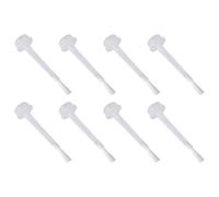 Toyvian Nail Dipping Powder Liquid Replacement Brushes 100 Pcs White for Gel Polish and Dip Powder Base Coat, Portable and Easy to Use Hdpe Nail Art Brush Set