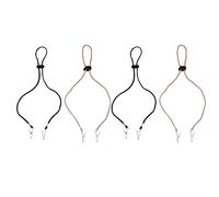 Toyvian Napkin Clips Napkin Holder Chain 4pcs Adjustable Bib Holder Clips for Adults Portable Tissue Holders with Flexible Neck Strap for Dental Clinic Use