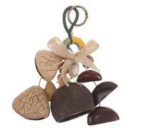 Toyvian Natural Handmade Shell Maracas Rattle Musical Instrument with Rhythmic Movement and Sensory Development, for Nature-inspired Classrooms and Outdoor Music Classes