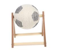 Toyvian Natural Sisal Cat Scratcher Ball with Rolling Interactive for Cats and Kittens Handwoven Scratching Post Supporting Claw Health and Physical Activity Small