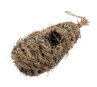 Toyvian Natural Straw Bird Nest for Birds, Teardrop Shaped Hanging Birdhouse Providing a Sheltered Warm Place, Suitable outside Your Home and Balcony