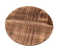 Toyvian Natural Thick Wooden Pot Lid for Round Clay Pots Heat Retention Cooking Cover Versatile Kitchen Wok Lid Replacement for Safe Food Preparation and Serving