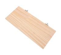 Toyvian Natural Wood Bird Perch Stand for Parrots Lightweight Cage Accessory Platform for Budgie Conure Cockatiel Lovebird Enhances Living Space and Easy to Clean
