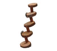 Toyvian Natural Wood Climbing Ladder for Animals Parakeet Training Step Ladder Bird and Hamster Play Perch Safe Durable Exercise Accessory