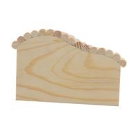 Toyvian Natural Wood Hamster House Wooden Hut with Round and Door for Small Pets Nesting and Chewing Safe Habitat for Hamsters Mice and Hedgehogs Unpainted Small Animal Hideout