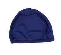 Toyvian Navy Blue Polyester Swimming Cap for Men and Women Comfortable Elastic Fabric Swim Hat for Long Against Water Bacteria and Sun Exposure Unisex Design for All Water Sports