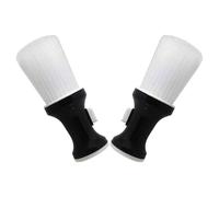 Toyvian Neck Duster Brush Easy Maintenance and Longterm Performance for Hairdressers 2pcs with Soft Nylon Bristles, Plastic Handle for Home and Barbershop Haircut Cleanup