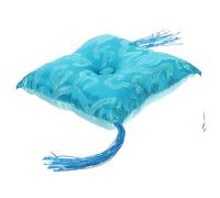 Toyvian Nepal Style Buddhist Sound Bowl Cushion Blue Cloth Pad with Practical Fixing Feature, Beautiful Appearance, for Meditation and Sound Healing Sessions Color Color