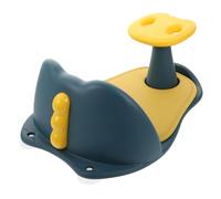 Toyvian New Born Bath Seat Baby Bathing Chair Anti-Skid Pp Bath Seat with High Backrest Spacious Open-Side Design Safety