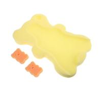 Toyvian Newborn Bath Mat Supportive Soft Sponge Cushion Lightweight Foldable Design High Absorbency Machine Washable Random Colour Versatile for Bath and Diaper Changing