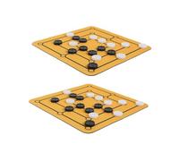 Toyvian Nine Men's Morris Game Set Traditional Strategy Board Game for Adults Beginners Portable Design for Travel Enhances Logical Thinking Strategic Skills for Family Gatherings